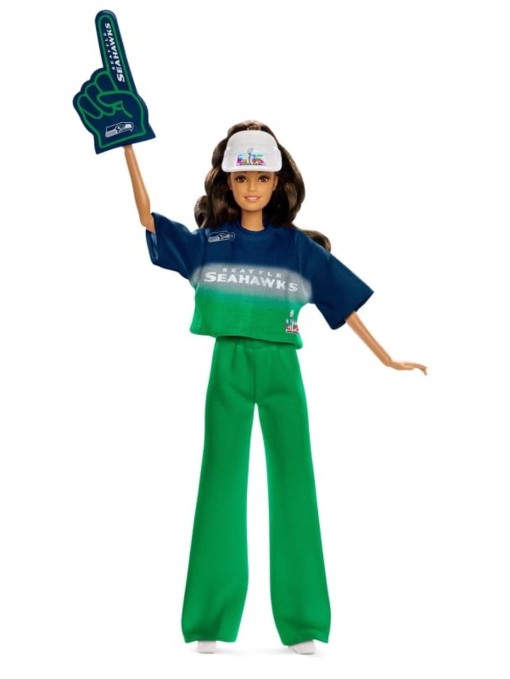 Barbie Super Bowl LX Seattle Seahawks Doll 2026 Winner NEW in BOX